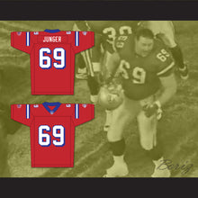 Load image into Gallery viewer, Junger 69 Washington Sentinels Home Football Jersey The Replacements Includes League Patch 2