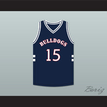 Load image into Gallery viewer, Jermaine Cole 15 Bulldogs High School Navy Blue Basketball Jersey