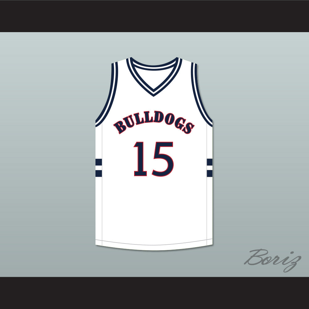 Jermaine Cole 15 Bulldogs High School White Basketball Jersey