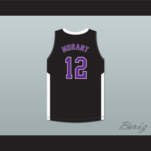 Load image into Gallery viewer, Ja Morant 12 Crestwood High School Knights Black Basketball Jersey 4