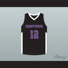 Load image into Gallery viewer, Ja Morant 12 Crestwood High School Knights Black Basketball Jersey 3