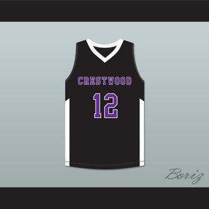 Ja Morant 12 Crestwood High School Knights Black Basketball Jersey 3