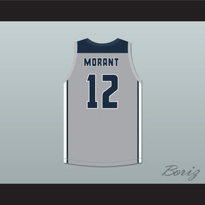 Ja Morant 12 South Carolina Hornets Gray Basketball Jersey 2