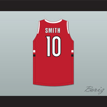 Load image into Gallery viewer, Jabari Smith Jr 10 Sandy Creek High School Patriots Red Basketball Jersey 2
