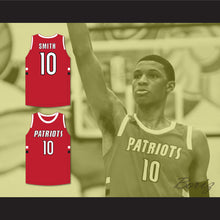 Load image into Gallery viewer, Jabari Smith Jr 10 Sandy Creek High School Patriots Red Basketball Jersey 2