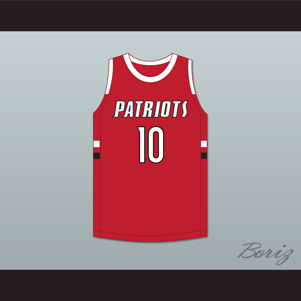 Jabari Smith Jr 10 Sandy Creek High School Patriots Red Basketball Jersey 1