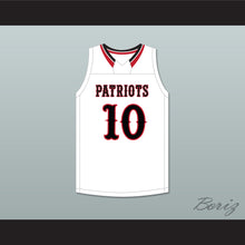 Load image into Gallery viewer, Jabari Smith Jr 10 Sandy Creek High School Patriots White Basketball Jersey 2