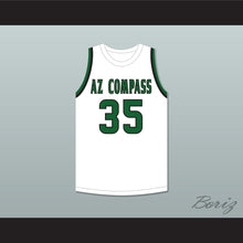 Load image into Gallery viewer, Jabari Walker 35 AZ Compass Prep Dragons White Basketball Jersey 2