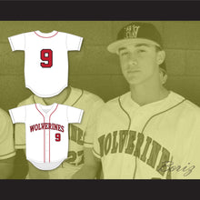 Load image into Gallery viewer, Jack Flaherty 9 Harvard-Westlake School Wolverines White Baseball Jersey 1