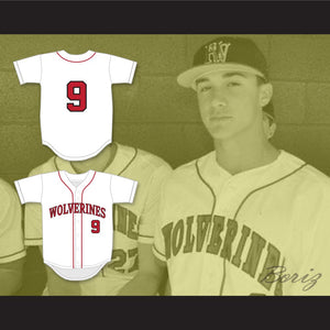 Jack Flaherty 9 Harvard-Westlake School Wolverines White Baseball Jersey 1