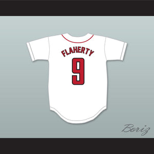 Jack Flaherty 9 Harvard-Westlake School Wolverines White Baseball Jersey 4