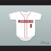 Load image into Gallery viewer, Jack Flaherty 9 Harvard-Westlake School Wolverines White Baseball Jersey 3