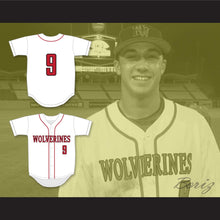 Load image into Gallery viewer, Jack Flaherty 9 Harvard-Westlake School Wolverines White Baseball Jersey 3