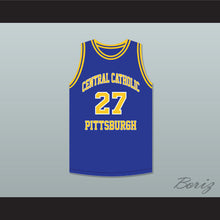 Load image into Gallery viewer, Jack Twyman 27 Central Catholic High School Pittsburgh Vikings Blue Basketball Jersey