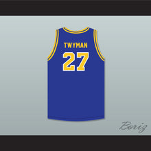 Load image into Gallery viewer, Jack Twyman 27 Central Catholic High School Pittsburgh Vikings Blue Basketball Jersey