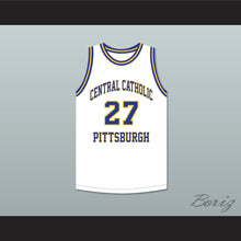 Load image into Gallery viewer, Jack Twyman 27 Central Catholic High School Pittsburgh Vikings White Basketball Jersey