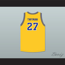Load image into Gallery viewer, Jack Twyman 27 Central Catholic High School Pittsburgh Vikings Yellow Gold Basketball Jersey