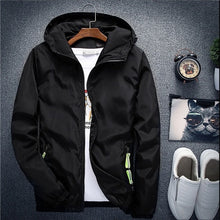 Load image into Gallery viewer, Jacket Men's Large Size Summer Bomber Spring Windbreaker cloth Streetwear Coat Hood 2020 Fashion Male Clothing 7XL Plus Size 6XL