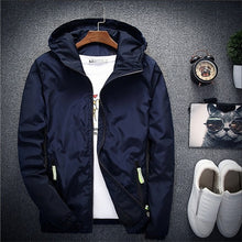 Load image into Gallery viewer, Jacket Men's Large Size Summer Bomber Spring Windbreaker cloth Streetwear Coat Hood 2020 Fashion Male Clothing 7XL Plus Size 6XL