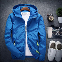 Load image into Gallery viewer, Jacket Men's Large Size Summer Bomber Spring Windbreaker cloth Streetwear Coat Hood 2020 Fashion Male Clothing 7XL Plus Size 6XL
