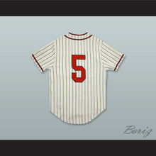 Load image into Gallery viewer, Jackie Robinson 5 Kansas City Monarchs Negro League White Pinstriped Baseball Jersey