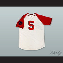 Load image into Gallery viewer, Jackie Robinson 5 Kansas City Monarchs White Button Down Baseball Jersey