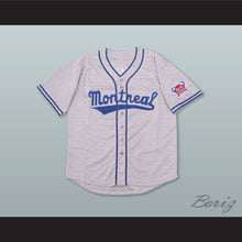 Load image into Gallery viewer, Jackie Robinson 9 Montreal Royals Gray Button Down Baseball Jersey