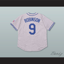 Load image into Gallery viewer, Jackie Robinson 9 Montreal Royals Gray Button Down Baseball Jersey