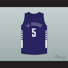 Load image into Gallery viewer, Jaden Ivey 5 La Lumiere School Lakers Navy Blue Basketball Jersey 2