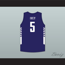 Load image into Gallery viewer, Jaden Ivey 5 La Lumiere School Lakers Navy Blue Basketball Jersey 2