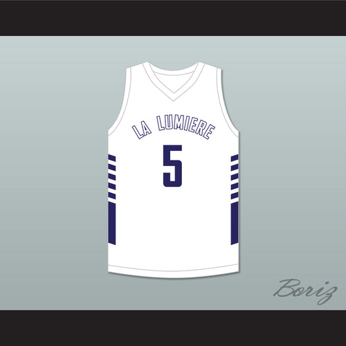 Jaden Ivey 5 La Lumiere School Lakers White Basketball Jersey 2