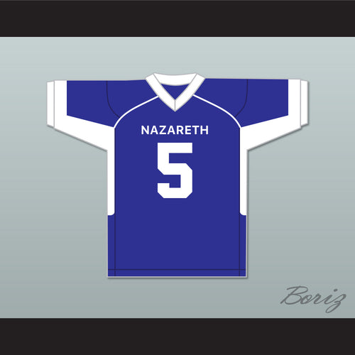 Jahan Dotson 5 Nazareth Area High School Blue Eagles Blue Football Jersey 2