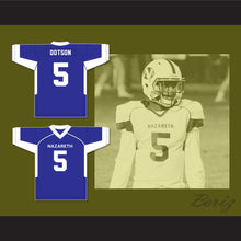 Load image into Gallery viewer, Jahan Dotson 5 Nazareth Area High School Blue Eagles Blue Football Jersey 2