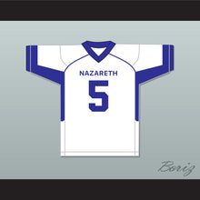 Load image into Gallery viewer, Jahan Dotson 5 Nazareth Area High School Blue Eagles White Football Jersey 1