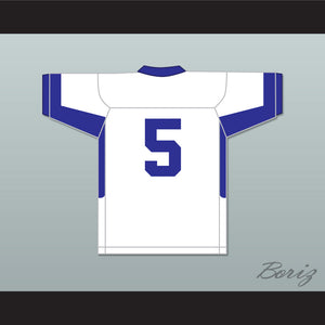 Jahan Dotson 5 Nazareth Area High School Blue Eagles White Football Jersey 1