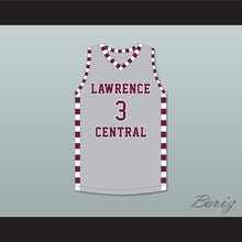 Load image into Gallery viewer, Jake LaRavia 3 Lawrence Central High School Bears Gray Basketball Jersey 2