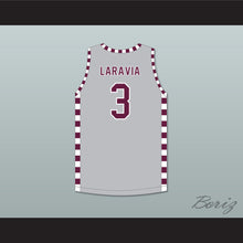 Load image into Gallery viewer, Jake LaRavia 3 Lawrence Central High School Bears Gray Basketball Jersey 2