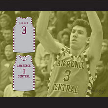 Load image into Gallery viewer, Jake LaRavia 3 Lawrence Central High School Bears Gray Basketball Jersey 2