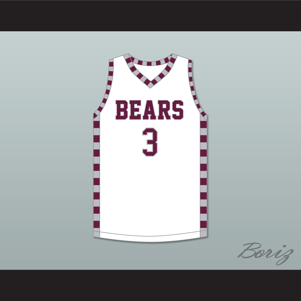 Jake LaRavia 3 Lawrence Central High School Bears White Basketball Jersey 2