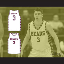 Load image into Gallery viewer, Jake LaRavia 3 Lawrence Central High School Bears White Basketball Jersey 2