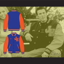 Load image into Gallery viewer, Jake Wyler John Hughes High School Wasps Blue and Orange Varsity Letterman Jacket-Style Sweatshirt