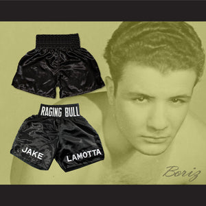 Jake 'Raging Bull' Lamotta Black Boxing Shorts