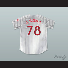 Load image into Gallery viewer, Jake Sisko 78 Deep Space Niners White Pinstriped Baseball Jersey