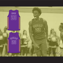 Load image into Gallery viewer, Jalen Duren 23 Roman Catholic High School Cahillites Purple Basketball Jersey 2