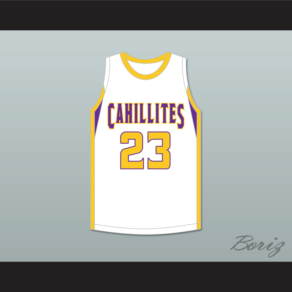 Jalen Duren 23 Roman Catholic High School Cahillites White Basketball Jersey 4