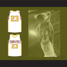 Load image into Gallery viewer, Jalen Duren 23 Roman Catholic High School Cahillites White Basketball Jersey 3