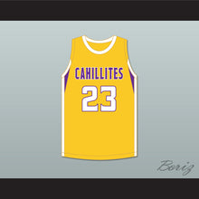 Load image into Gallery viewer, Jalen Duren 23 Roman Catholic High School Cahillites Yellow Gold Basketball Jersey 2