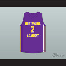 Load image into Gallery viewer, Jalen Duren 2 Montverde Academy Eagles Purple Basketball Jersey 2