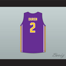 Load image into Gallery viewer, Jalen Duren 2 Montverde Academy Eagles Purple Basketball Jersey 2