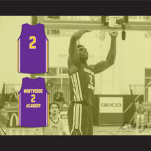 Load image into Gallery viewer, Jalen Duren 2 Montverde Academy Eagles Purple Basketball Jersey 1